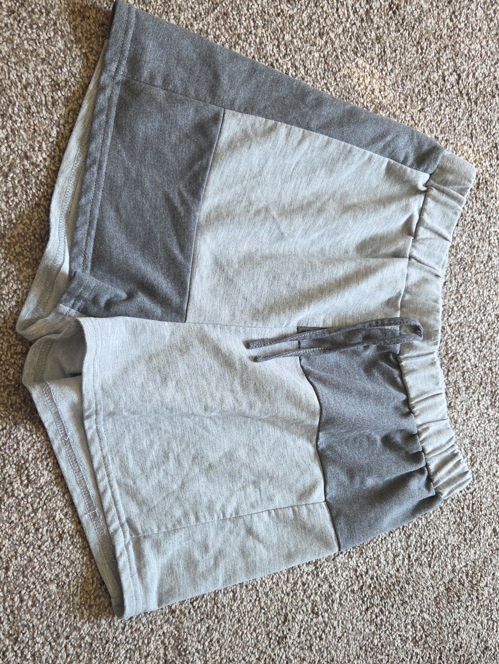 Women's Two-Tone Gray Athletic Shorts